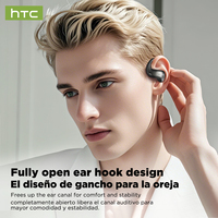 Écouteurs TWS Sportifs HTC NE19 AI Open True Wireless de Haute Qualité, Annulation de Bruit avec Son HD Bluetooth 6.0