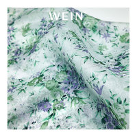 WI-Q04 baru modis desain bunga kain Satin Organza cetak bunga untuk gaun atau garmen