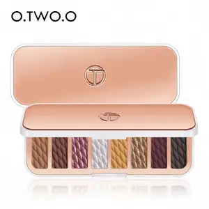 Free Sample O.two.o New 8 Colors Glitter Long Lasting High Pigment Matte Pearl Eyeshadow Palette Mineral Ingredient Free Sample