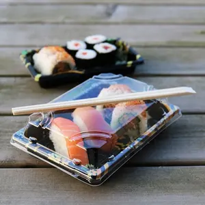 Bán Buôn Giá Rẻ Dùng Một Lần Takeaway Bao Bì Nhựa Thực Phẩm Sushi Container