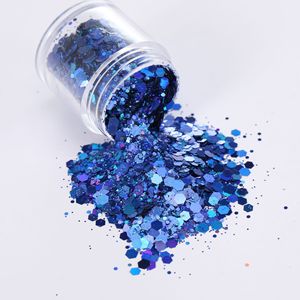 Percolour Glitter Colorati per le Feste, Barattoli da 15ml, Confezione Bulk, Polvere PET Olografica Laser a Grana Grossa per Unghie e Pittura - Product Image 5