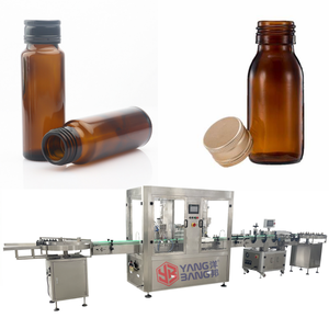 YB-YG4B độ chính xác tốt bán tốt đầy đủ tự động <span class=keywords><strong>4</strong></span> vòi phun Syrup rót chai máy đóng nắp - Product Image 1