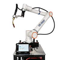 Robot de soldadura colaborativo portátil de 6 ejes, tipo arrastre, para soldadura MIG MAG y láser en estructuras de acero.