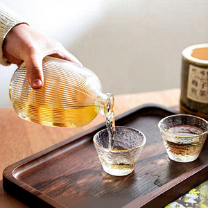 Bouteilles diffuseuses <span class=keywords><strong>de</strong></span> vin et <span class=keywords><strong>de</strong></span> spiritueux rondes en verre transparent scellées avec bouchons en <span class=keywords><strong>bois</strong></span>/verre, vides, pour décantation haut <span class=keywords><strong>de</strong></span> gamme, 500 ml - Product Image 5
