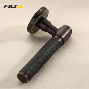 Maçaneta da porta interna do quarto Filta Fechaduras de alavanca de porta europeia luxuosa serrilhada - Product Image 5