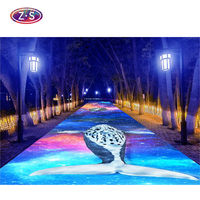 Système de projecteur interactif extérieur Offre Spéciale de jeu de plancher de projection nocturne pour l'hôtel