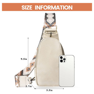 Gepersonaliseerde <span class=keywords><strong>vintage</strong></span> dames stijl luxe PU lederen crossbody sling reistas heuptas voor unisex - Product Image 2