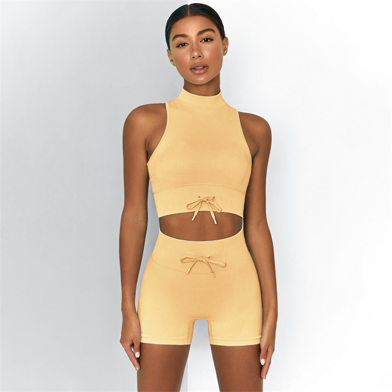 8 colors  Fashion Modern Breathable Workout Clothing Women Active Wear Yoga Set fitness
