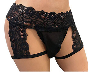 Ingrosso intimo Sexy da uomo in pizzo a tre punti biancheria intima Sexy in pizzo Sexy biancheria intima Sexy da donna - Product Image 2