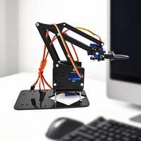 Acrylique 4 DOF Bras Mécanique Robot Manipulateur Griffe Kit DIY Kit Éducatif pour R3 Maker Débutants