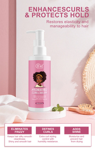 Venta al por mayor Crema para el cabello rizo define fight frizz añade brillo hidrata crema rizada para bobinas rizadas cabello ondulado - Product Image 2