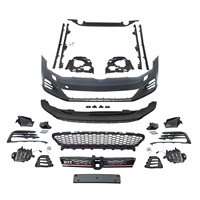 Kit complet de pare-chocs avant style GTI pour VW Golf 7.5, coque de pare-chocs avant avec calandre, feux antibrouillard, assemblage complet pour une mise à niveau complète