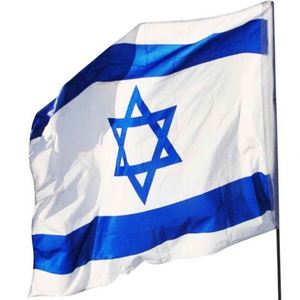 Fabricante Chino de Banderas de Países Personalizadas, Impermeables, de Secado Rápido, Ecológicas, 100% Poliéster, con Asta de Aluminio, Juego de Banderas de Israel - Product Image 1
