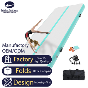 Colchoneta Inflable Profesional Impermeable para Gimnasia, 3m, Plegable, de PVC, Tamaño y Color Personalizables, con Logotipo Personalizado - Product Image 1