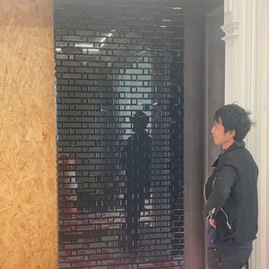 ADL vende al por mayor bloques de <span class=keywords><strong>vidrio</strong></span> esmerilado fino <span class=keywords><strong>ladrillos</strong></span> sólidos de Color negro originales para decoración de pared de Casa edificio - Product Image 2