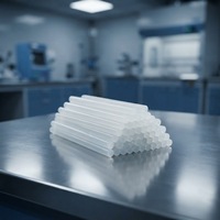 Bâtons de colle thermofusible EVA de 11 mm, 300 mm, transparents, pour le travail du bois, l'emballage et le transport