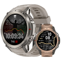Jam Tangan Pintar GPS DM59 Baru 2026 Layar AMOLED Tahan Air 5ATM Pelacak Kebugaran Olahraga dengan Kontrol Jarak Jauh Tali Silikon Pria
