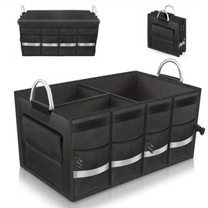 Organizzatore Pieghevole Resistente per <span class=keywords><strong>Bagagliaio</strong></span> di SUV e Camion con Coperchio in Oxford e Poliestere per lo Stoccaggio - Product Image 4