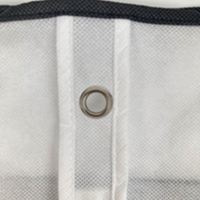 Sacs à vêtements en vrac avec logo personnalisé Robes de mariée en coton avec couverture en satin et poches avec fermeture éclair Rangement suspendu pour hommes femmes
