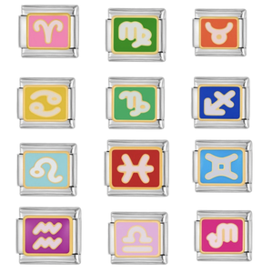 Italiano DIY aceite moda encanto pulseras 304 acero inoxidable con empalme elástico chapado en oro soldadura <span class=keywords><strong>Italia</strong></span> encanto pulseras - Product Image 1