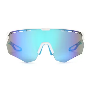 Manufacturer Sport Eyewear TR90 Frame High Quality 100% UV400 Custom Cycling Sport Sunglasses for Men