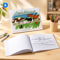 Livre de coloriage à l'eau parfumé personnalisé en usine, impression de haute qualité, jouet pour enfants, pinceau, cadeau créatif pour l'apprentissage artistique des enfants