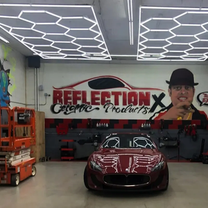 HanYin soffitto garage luce modulare a led esagonale luce per la casa garage e sistemi commerciali - Product Image 3