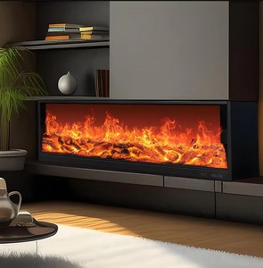 Estufa Eléctrica Portátil Independiente <span class=keywords><strong>de</strong></span> 1500W para Hotel, con Protección contra Sobrecalentamiento, Control <span class=keywords><strong>de</strong></span> Termostato, 21-30, <span class=keywords><strong>Chimenea</strong></span> Eléctrica - Product Image 3