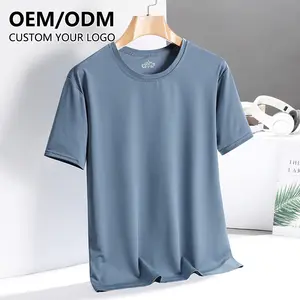 Camiseta deportiva de manga corta para correr para hombre, camisa de poliéster de secado rápido con logotipo personalizado, impresión por sublimación, barata, en blanco