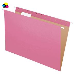 25/BX 1/5 taille lettre découpée rose papier <span class=keywords><strong>kraft</strong></span> recyclé intérieurs dossiers suspendus fournisseur de bureau dossiers suspendus pour usage intérieur - Product Image 1