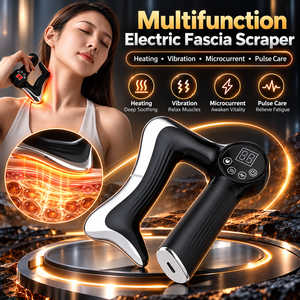 Pistola de Masaje con Calor para Relajación Muscular Profunda, Masajeador Corporal Eléctrico Guasha Recargable por USB - Product Image 1
