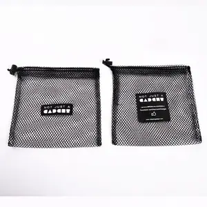 Factory High Quality Custom braune kleine Organza-Tasche aus Nylon mit Kordel zug