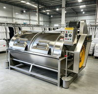 Machine de nettoyage industrielle électrique 500 kg pour l'industrie alimentaire, pièces automobiles, laveuse horizontale robuste, faible vibration, haute pression