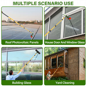 Kit <span class=keywords><strong>de</strong></span> nettoyage <span class=keywords><strong>de</strong></span> panneaux solaires Xinming 12FT 3.6M <span class=keywords><strong>de</strong></span> haute qualité avec brosse à eau et perche télescopique en aluminium pour le nettoyage des fenêtres et des voitures - Product Image 6