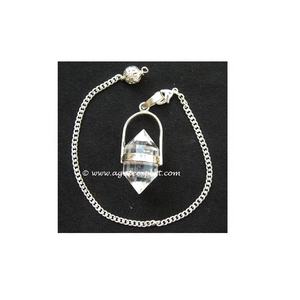 Pendules en cristal de quartz Acheter pendule de pierre précieuse de guérison Pierre semi-précieuse Artisanat - Product Image 1