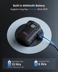 <span class=keywords><strong>BOBLOV</strong></span> nueva llegada 128GB 4K/2160P 4000mAh 13 horas de grabación de vídeo GPS videocámara seguridad cuerpo usado Cámara - Product Image 5