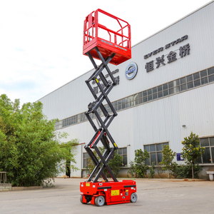 Plataforma Elevatória Tesoura Elétrica Hidráulica Pequena Barata para Venda – Uso em Trabalho Aéreo - Product Image 1