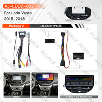 Marco de Panel de Coche Aijia Factory con Pantalla Táctil de 12.3 Pulgadas para LADA Vesta 2015-2018, Reproductor de CD Estéreo Android, GPS, Kit de Montaje en el Tablero