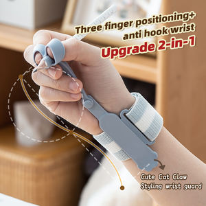 OEM/ODM Stylo pour enfants Poignée d'aide à l'écriture Positionnement à trois doigts Anti-crochet Bracelet Silicone Poignée de crayon - Product Image 4