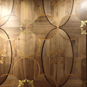 <span class=keywords><strong>Parquet</strong></span> en bois <span class=keywords><strong>Parquet</strong></span> en bois massif multicouche avec incrustation de cuivre en noyer noir acide <span class=keywords><strong>Protection</strong></span> de l'environnement - Product Image 4