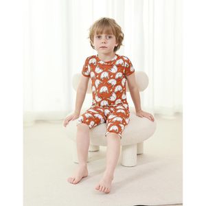 Ensemble de pyjama pour enfants BambooBud, 2 pièces, manches courtes, vêtements de nuit en rayonne pour garçons et filles, vêtements d'été, 2-7 ans - Product Image 3