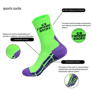 Calcetines Deportivos Runseni, Medias para Correr de Poliéster con Bloques de Color - Product Image 2