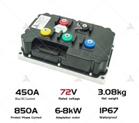 QS Motor 273 8000W V3 Spoke DC Hub Motor 72V 120kph Nouveau contrôleur ND72850 haute vitesse pour assemblage de moteur de moto électrique