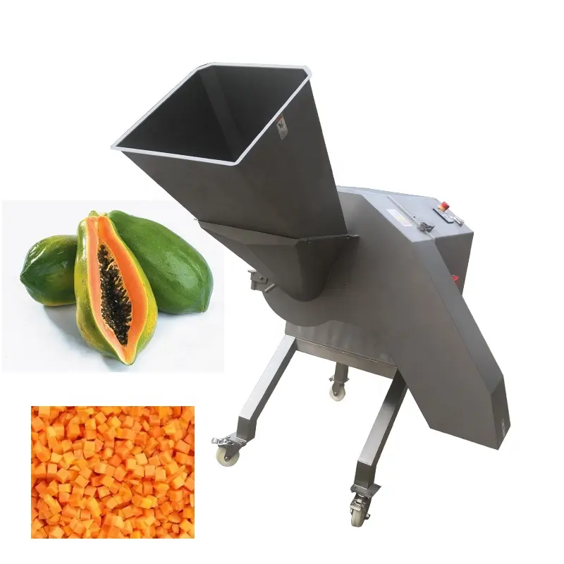 Máquina cortadora de cubitos de piña/Papaya/patata profesional