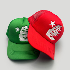 Nuovo Stile Cappellino da Baseball Americano Ricamato con Stella, Protezione Solare, Semplice e alla Moda, in Rete, per Uomo e Donna, con Fiocchi - Product Image 4