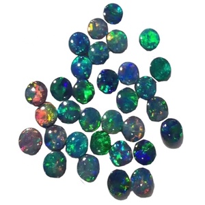 Lot de cabochons en différentes tailles <span class=keywords><strong>opale</strong></span> noir éthiopien, pierres précieuses naturelles en vrac, livraison gratuite - Product Image 1