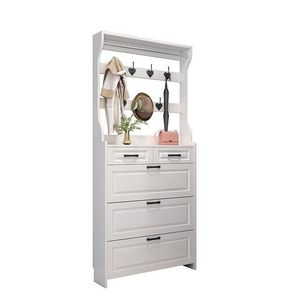 Armoire à <span class=keywords><strong>chaussures</strong></span> blanche multifonctionnelle à prix réduit Meubles de salon à la mode pour hôtel à la maison pour accrocher des vêtements - Product Image 1