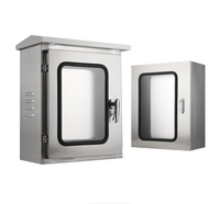 Boîtier de Commutation à Double Porte IP55 en Acier Laminé à Froid, Armoire Électrique Murale avec Porte Intérieure et Extérieure pour Usage Industriel et Commercial