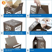 ODM&OEM Logo personnalisé Respectueux de l'environnement Griffoirs pour chats en carton Motif de dessin animé Design de Noël Style boîte de lait Vente en gros
