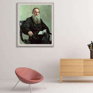 Ritratto Realista Classico di Uomo Anziano su Tela - Riproduzione di Famoso Scrittore Senza Cornice, Decorazione Vintage per Soggiorno - Product Image 4